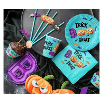 Halloween Boo papír pohár 6 db-os 250 ml