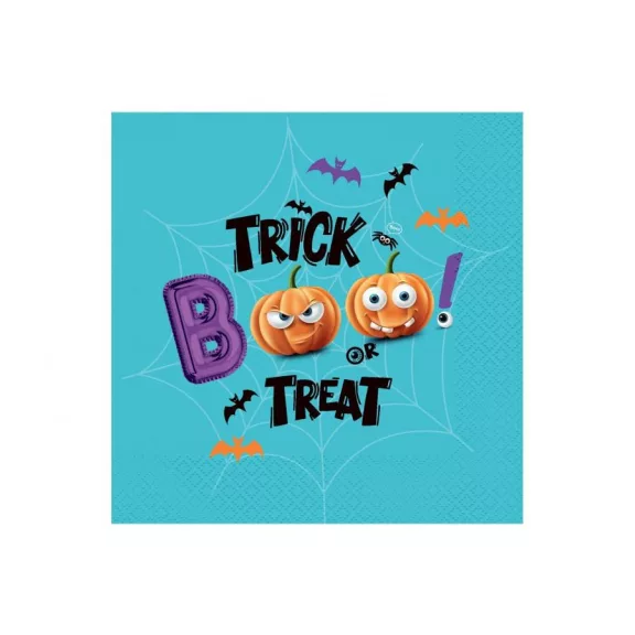 Halloween Boo szalvéta 20 db-os 33x33 cm Halloween Boo szalvéta 20 db-os 33x33 cm