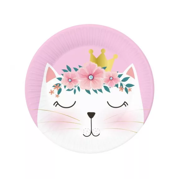 Cicás Sleepy papírtányér 6 db-os 18 cm Cicás Sleepy papírtányér 6 db-os 18 cm