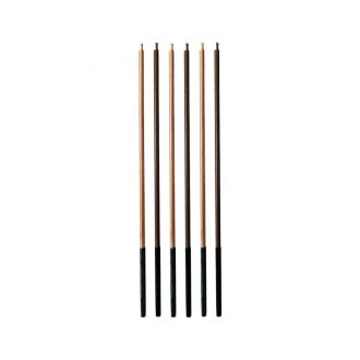 Barna Metallic tortagyertya, gyertya szett 6 db-os