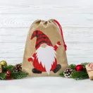 Mikulás zsák Gnome 24 cm