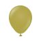 Zöld Pastel Olive léggömb, lufi 20 db-os 5 inch (12,5 cm)