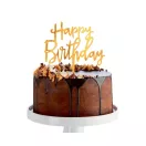 Arany Happy Birthday Gold torta dekoráció 15 cm Arany Happy Birthday Gold torta dekoráció 15 cm