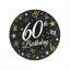 Happy Birthday 60 B&C papírtányér 6 db-os 18 cm