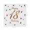 Happy Birthday 18 B&C White szalvéta 20 db-os 33x33 cm