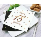 Happy Birthday 18 B&C White szalvéta 20 db-os 33x33 cm Happy Birthday 18 B&C White szalvéta 20 db-os 33x33 cm