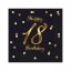 Happy Birthday 18 B&C Gold szalvéta 20 db-os 33x33 cm