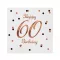 Happy Birthday 60 B&C White szalvéta 20 db-os 33x33 cm