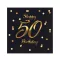 Happy Birthday 50 B&C Gold szalvéta 20 db-os 33x33 cm