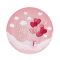 Szerelem Love Is In The Air Pink papírtányér 6 db-os 18 cm
