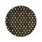 Szerelem XOXO Black papírtányér 6 db-os 18 cm