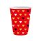 Szerelem XOXO Red papír pohár 6 db-os 250 ml