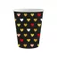 Szerelem XOXO Black papír pohár 6 db-os 250 ml