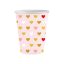 Szerelem XOXO Pink papír pohár 6 db-os 250 ml