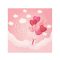 Szerelem Love Is In The Air Pink szalvéta 20 db-os 33x33 cm