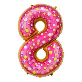 Süti mintás 8-as Cookie szám fólia lufi 78 cm