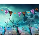 Halloween Boo zászlófüzér 250 cm