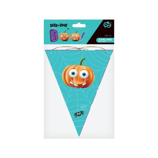 Halloween Boo zászlófüzér 250 cm
