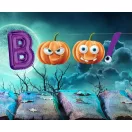 Halloween Boo papír felirat 150 cm Halloween Boo papír felirat 150 cm