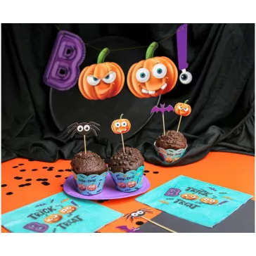 Halloween Boo papír felirat 150 cm