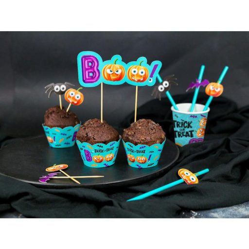 Halloween Boo torta dekoráció 18 cm
