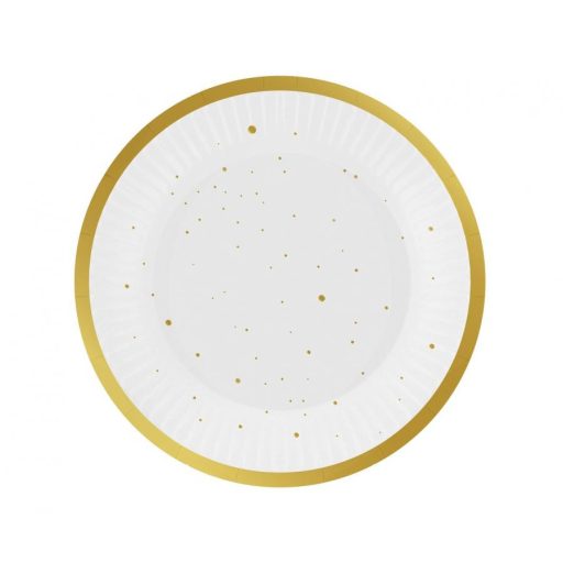 Arany Gold Celebrate papírtányér 6 db-os 18 cm