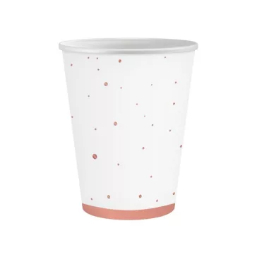 Rózsaszín Rose Gold Celebrate papír pohár 6 db-os 250 ml