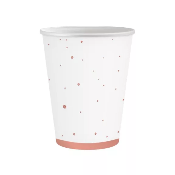 Rózsaszín Rose Gold Celebrate papír pohár 6 db-os 250 ml Rózsaszín Rose Gold Celebrate papír pohár 6 db-os 250 ml