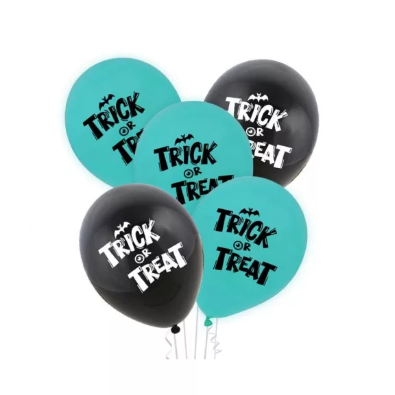 Halloween Boo Trick léggömb, lufi 5 db-os 12 inch (30 cm) Halloween Boo Trick léggömb, lufi 5 db-os 12 inch (30 cm)