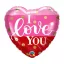 I Love You Dots fólia lufi 46 cm