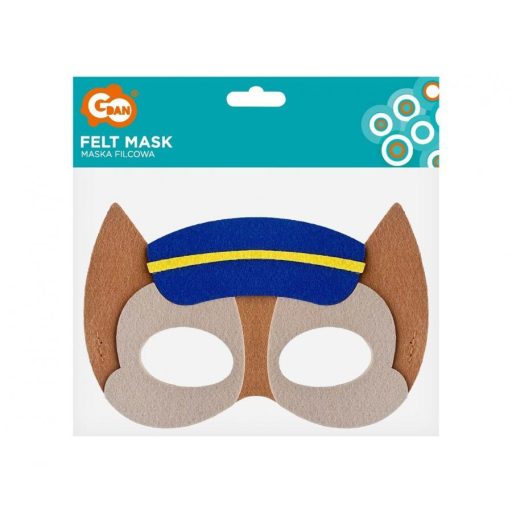 Kutyás Dog Brigade Police filc maszk 18 cm