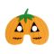 Tök Orange filc maszk 19 cm
