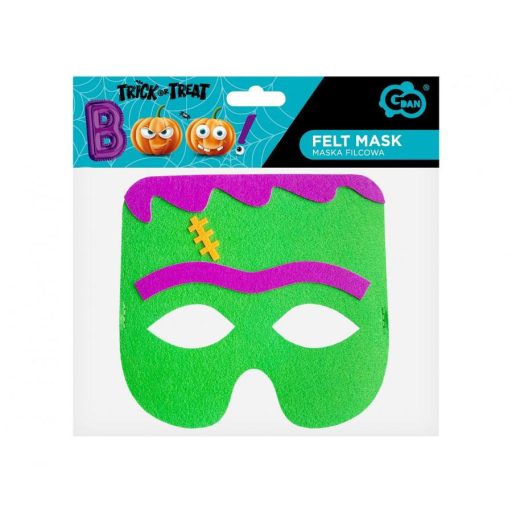 Szörny Green filc maszk 18 cm