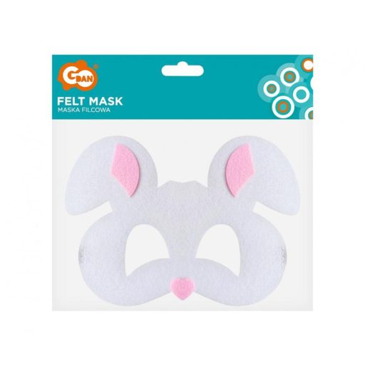 Nyuszi Rabbit filc maszk 18,5 cm