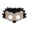 Sün Hedgehog filc maszk 17,5 cm
