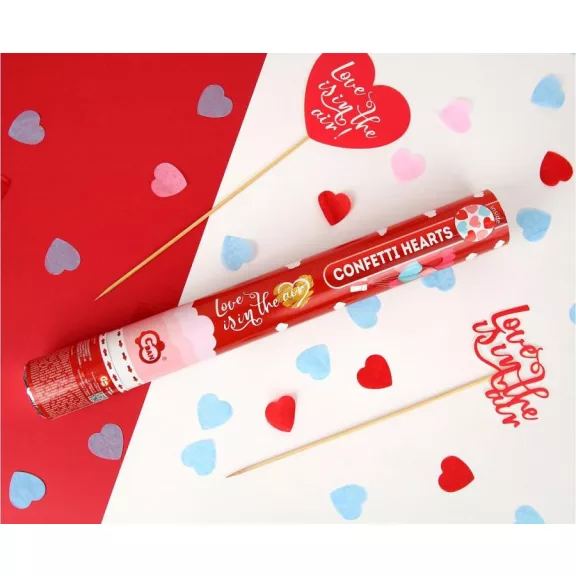 Szerelem Love is in the air konfetti kilövő 40 cm