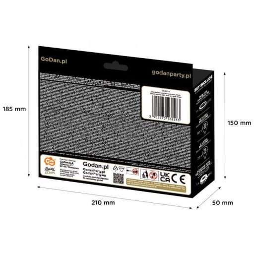 Fehér White-Gold léggömb, lufi girland 70 db-os szett