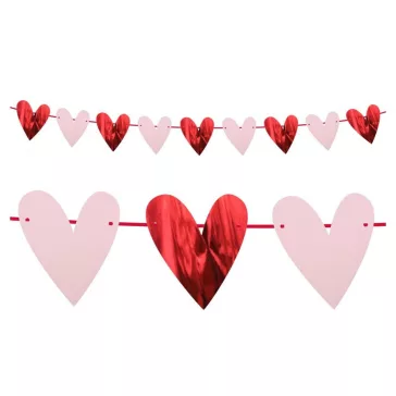 Szerelem Hearts girland 200 cm