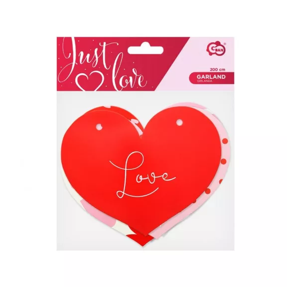 Szerelem Hearts Happy Birthday felirat 200 cm