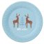 Karácsonyi Hello Winter Blue papírtányér 6 db-os 18 cm