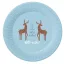 Karácsonyi Hello Winter Blue papírtányér 6 db-os 18 cm