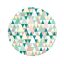 Színes Green Joy papírtányér 6 db-os 18 cm