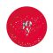 Karácsonyi Red Joy papírtányér 6 db-os 18 cm