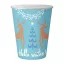 Karácsonyi Hello Winter Blue papír pohár 6 db-os 250 ml