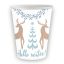 Karácsonyi Hello Winter papír pohár 6 db-os 250 ml