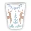 Karácsonyi Hello Winter White papír pohár 6 db-os 250 ml