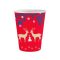 Karácsonyi Let It Snow papír pohár 6 db-os 250 ml