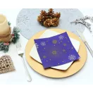 Karácsonyi Navy Blue Snowflakes szalvéta 20 db-os 33x33 cm Karácsonyi Navy Blue Snowflakes szalvéta 20 db-os 33x33 cm