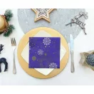 Karácsonyi Navy Blue Snowflakes szalvéta 20 db-os 33x33 cm Karácsonyi Navy Blue Snowflakes szalvéta 20 db-os 33x33 cm