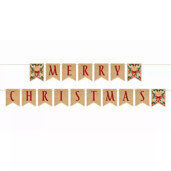 Merry Christmas Brown Bow felirat 250 cm Merry Christmas Brown Bow felirat 250 cm